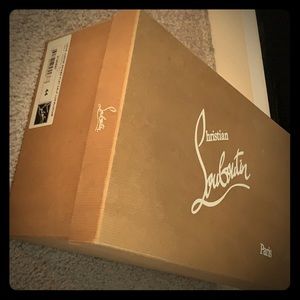 Christian louboutin louis junior spikes flat calf